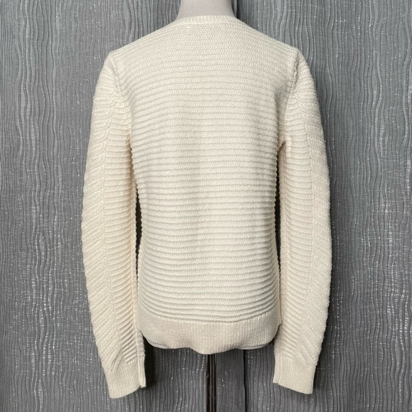 Loft mixed knit & lace pullover sweater - Picture 3 of 7